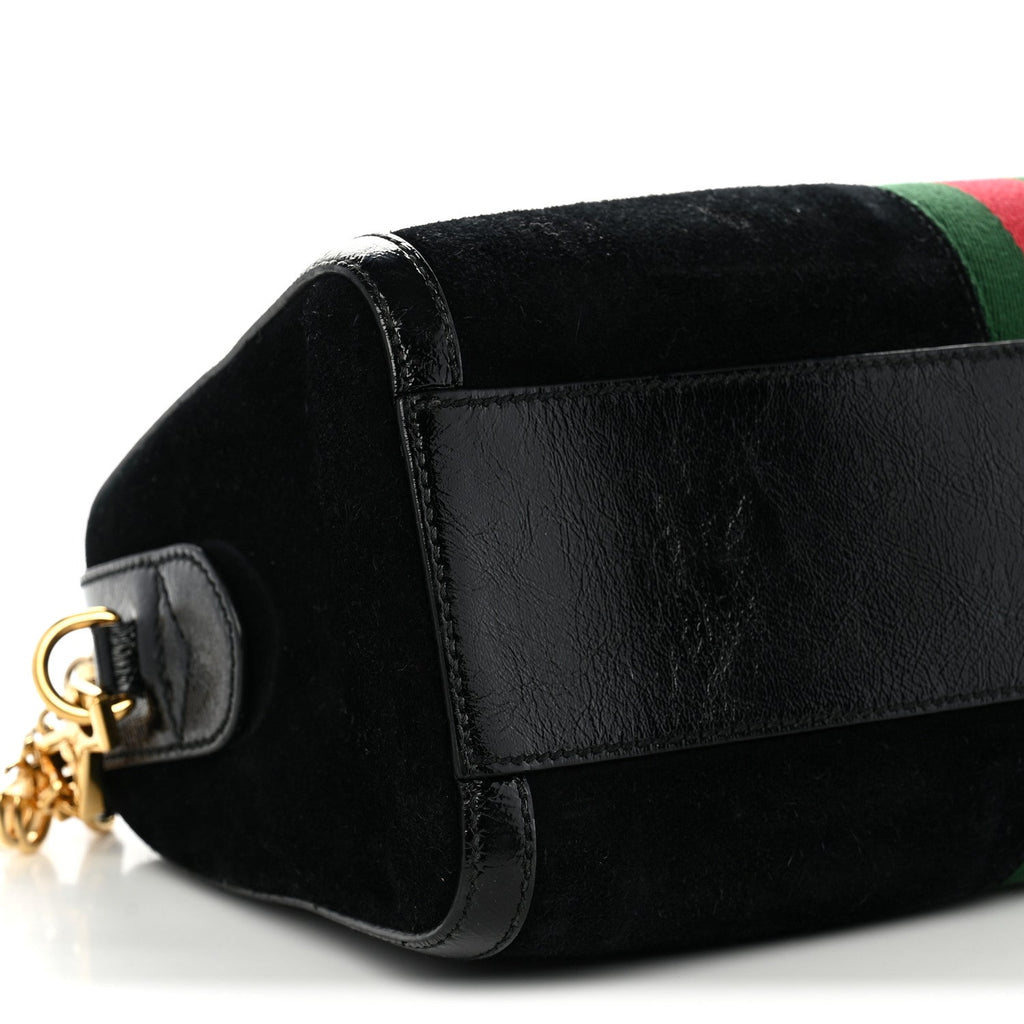 Suede Patent GG Web Medium Ophidia Boston Black wholesalehk.shop