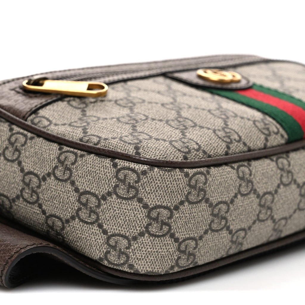 Soft GG Supreme Monogram Medium Ophidia Belt Bag Dark Brown wholesalehk.shop