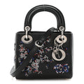 Goatskin Sequin Embroidered Mini Lady Dior Black wholesalehk.shop