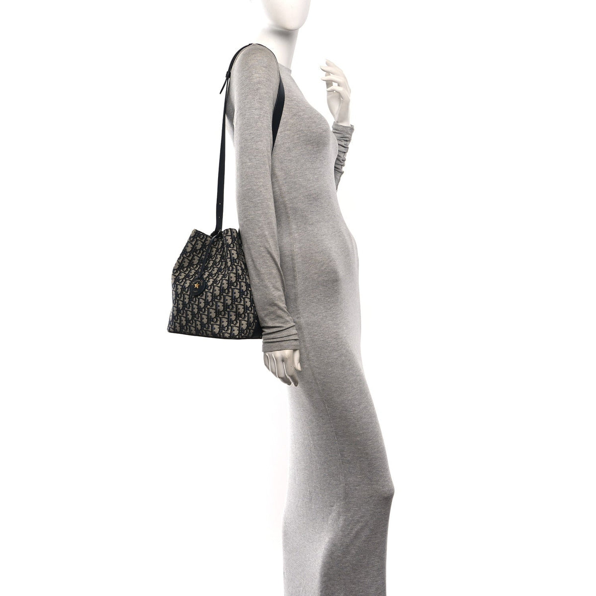 Oblique Bucket Bag Blue wholesalehk.shop