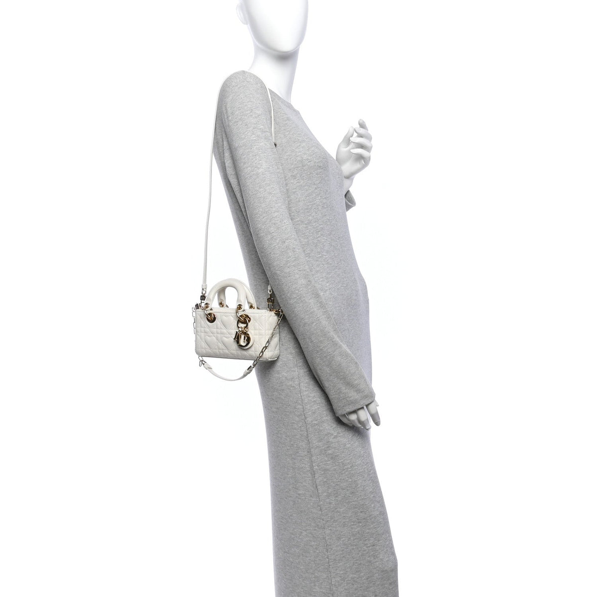 Lambskin Cannage Dioramour Micro Lady D-Joy Latte wholesalehk.shop