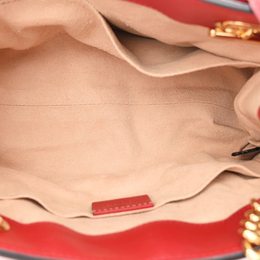 Guccissima Small Padlock Tote Red £¨ Direct shipment via from wholesalehk.shop