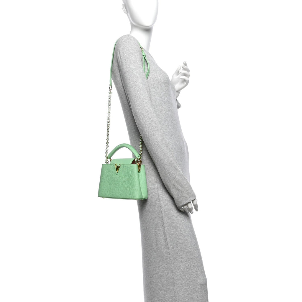 Taurillon Mini Capucines Vert Pomme £¨ Direct shipment via from wholesalehk.shop