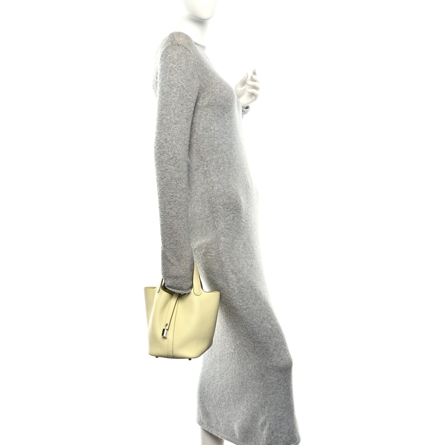 Taurillon Clemence Swift Eclat Picotin Lock 18 PM Jaune Milton Vert Vertigo £¨ Direct shipment via from wholesalehk.shop