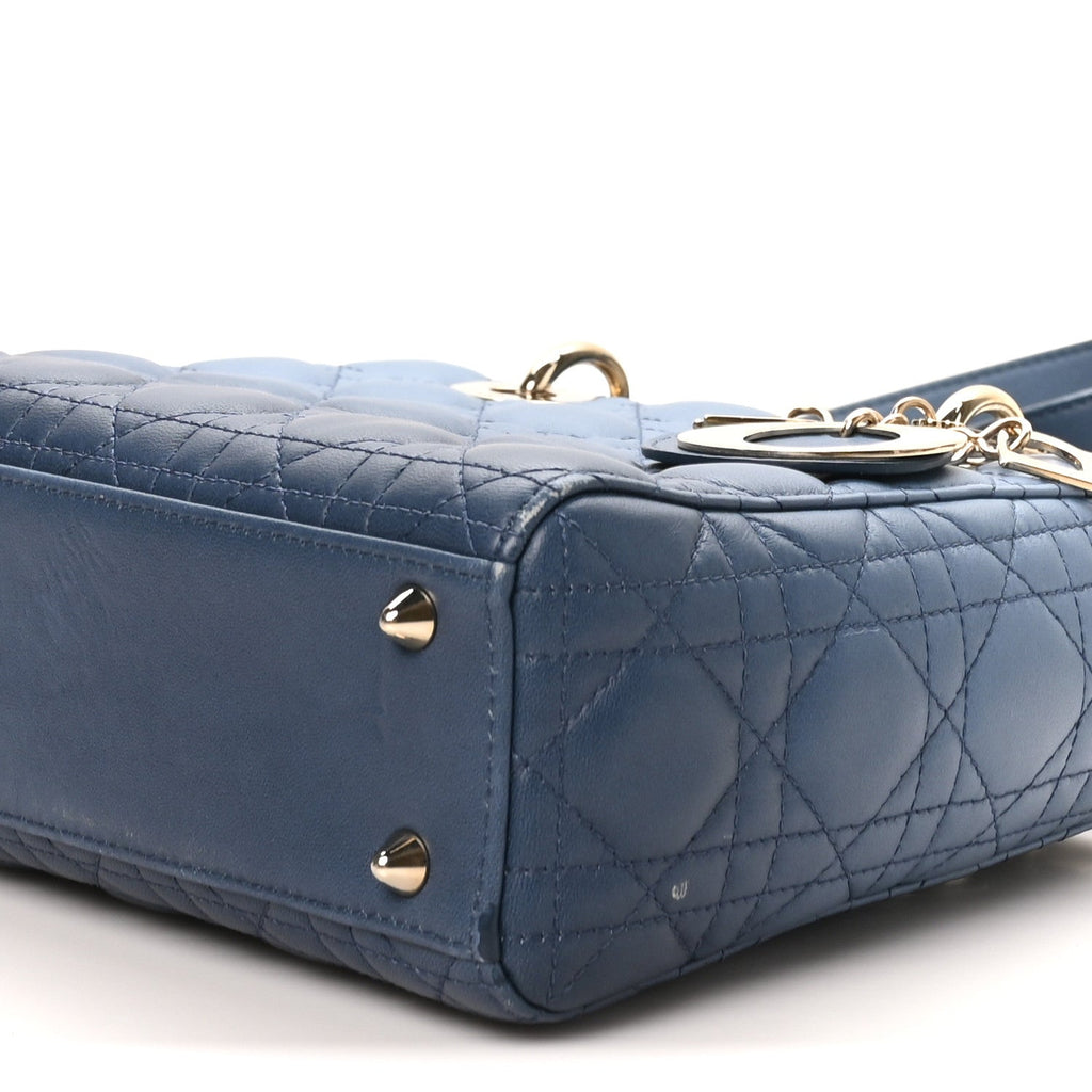 Lambskin Cannage Gradient Small My ABCDior Lady Dior Indigo Blue wholesalehk.shop