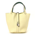 Taurillon Clemence Swift Eclat Picotin Lock 18 PM Jaune Milton Vert Vertigo £¨ Direct shipment via from wholesalehk.shop