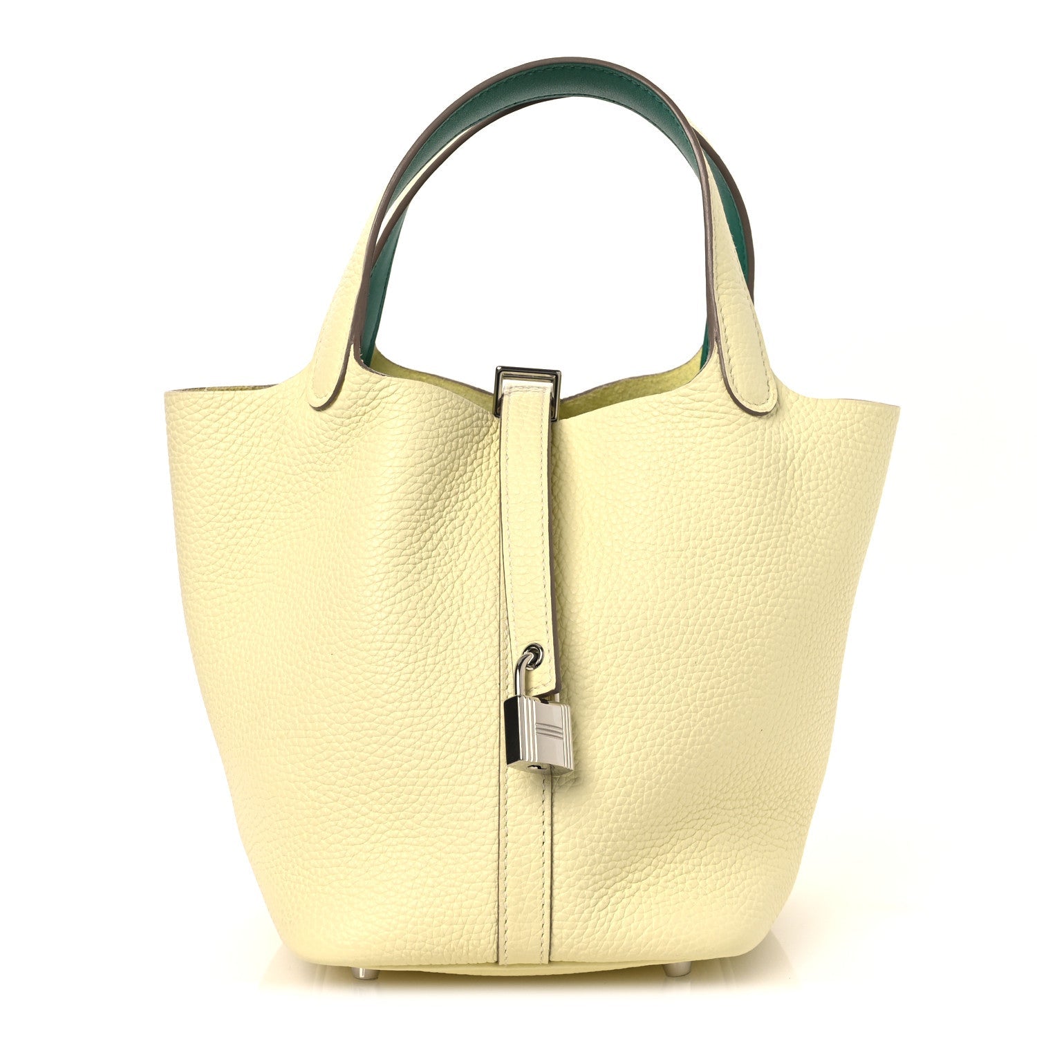 Taurillon Clemence Swift Eclat Picotin Lock 18 PM Jaune Milton Vert Vertigo £¨ Direct shipment via from wholesalehk.shop