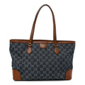 New Denim GG Monogram Medium Ophidia Shopping Tote Blue Tea Cuir wholesalehk.shop