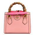 Wonka Grain Calfskin Mini Diana Tote Bag Wild Rose Fuxia Fluo wholesalehk.shop