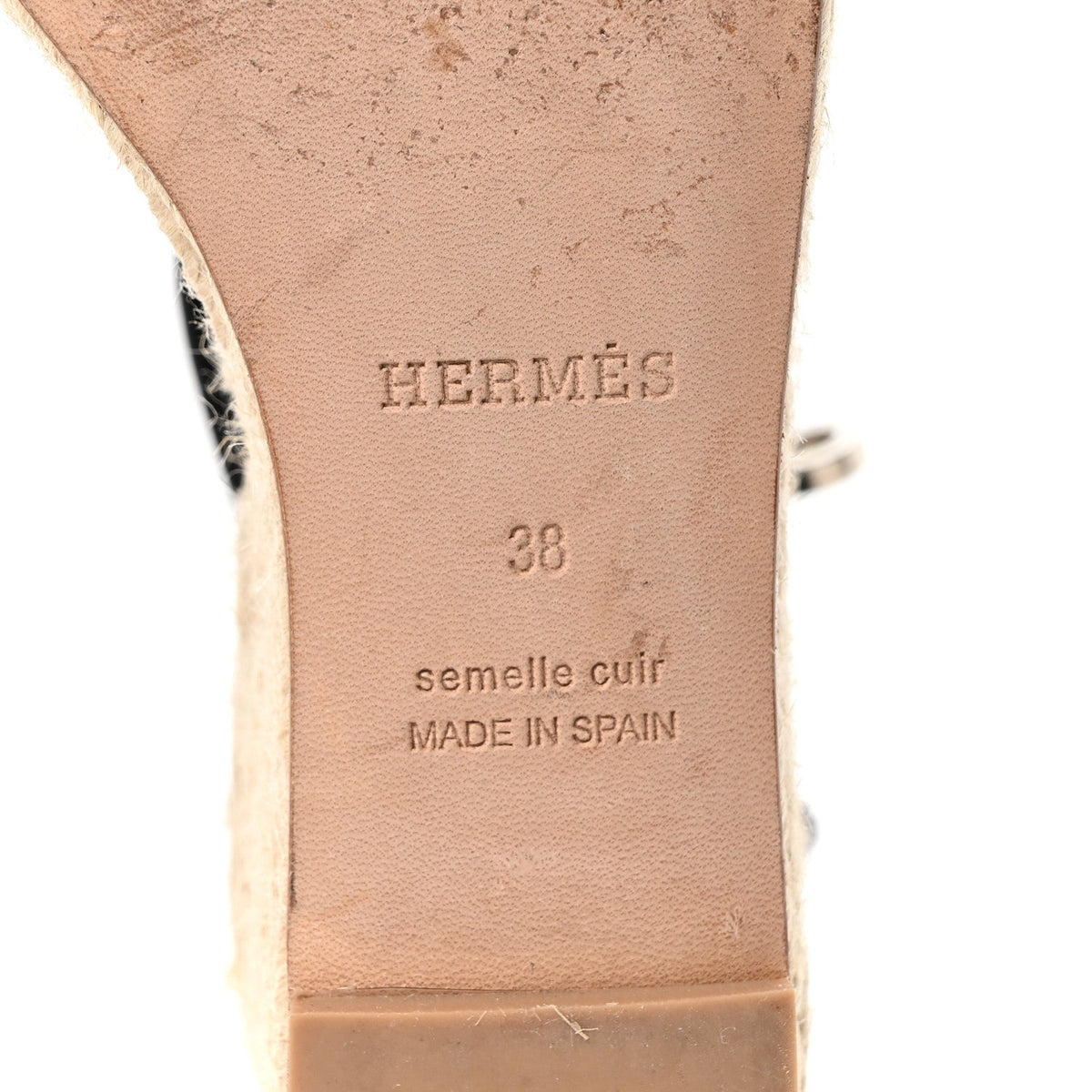 Calfskin Tipoli Espadrille Wedges 38 Black wholesalehk.shop