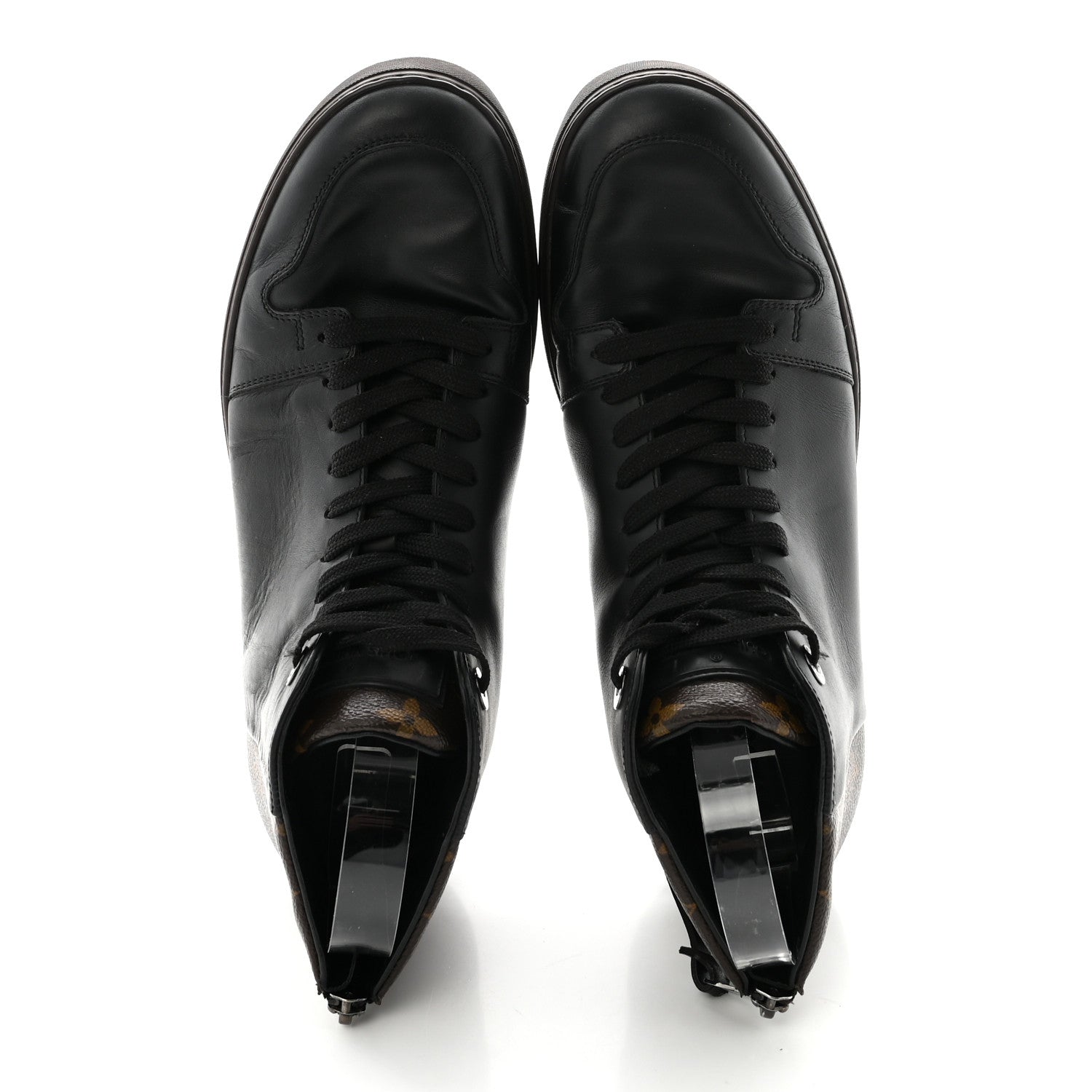 Calfskin Monogram Line-Up Sneaker Boot 6 Black £¨ Direct shipment via from wholesalehk.shop