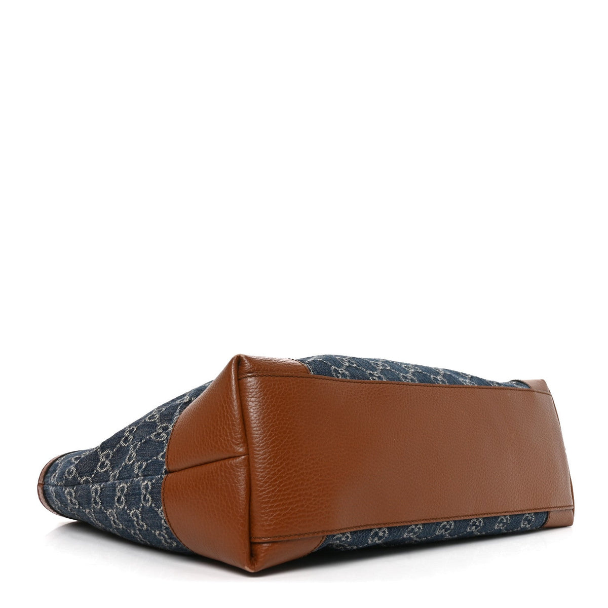 New Denim GG Monogram Medium Ophidia Shopping Tote Blue Tea Cuir wholesalehk.shop