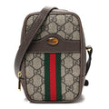 GG Supreme Monogram Web Mini Ophidia Double Zip Crossbody Bag Beige New Acero wholesalehk.shop