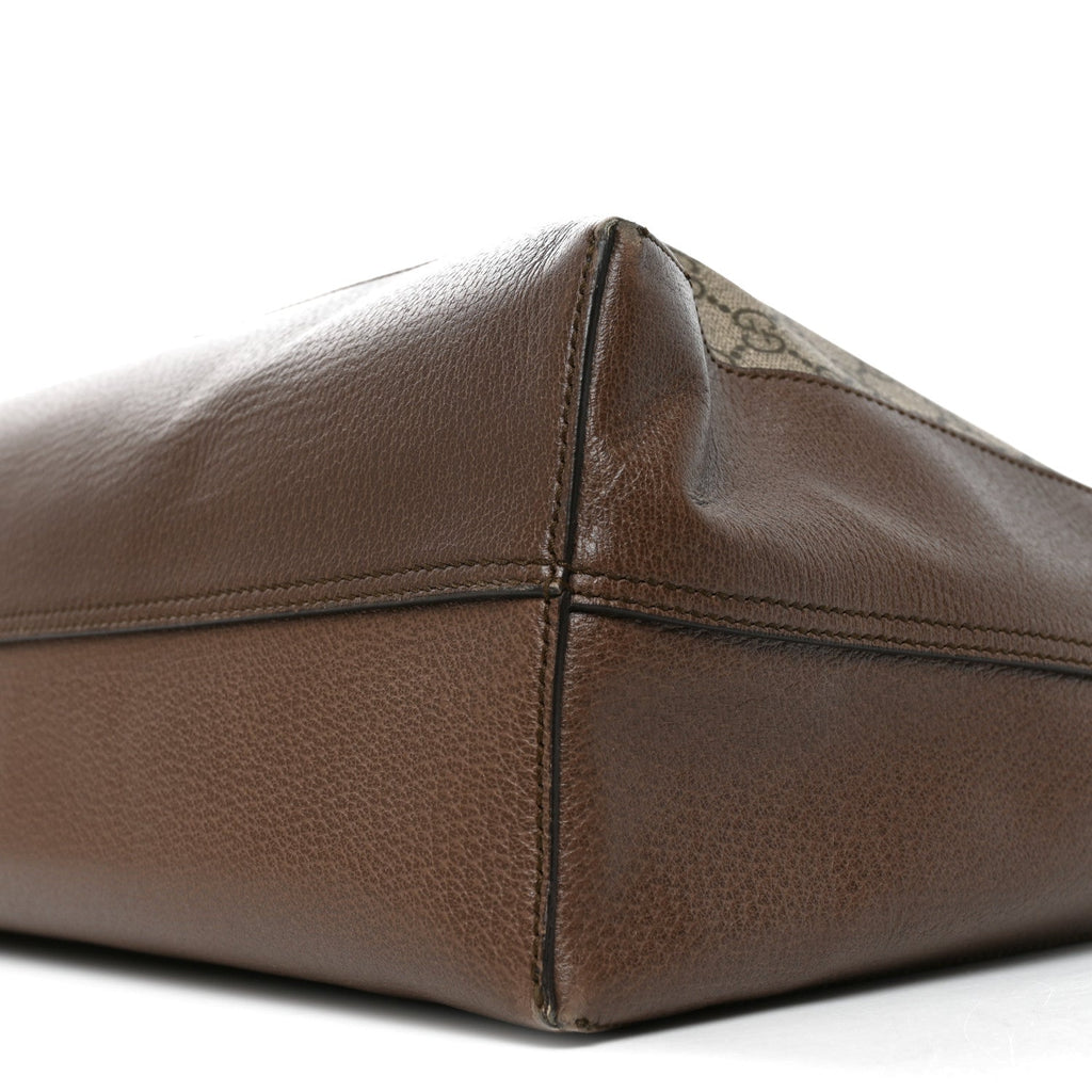 GG Supreme Monogram Web Ophidia Tote Brown wholesalehk.shop