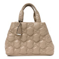 Calfskin GG Matelasse Large Tote Beige wholesalehk.shop