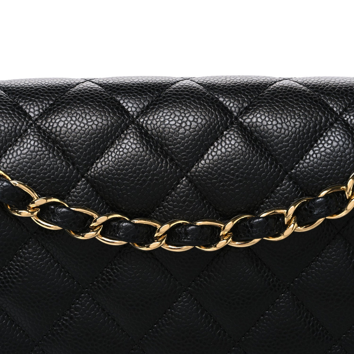 Caviar Quilted Jumbo Double Flap Black wholesalehk.shop