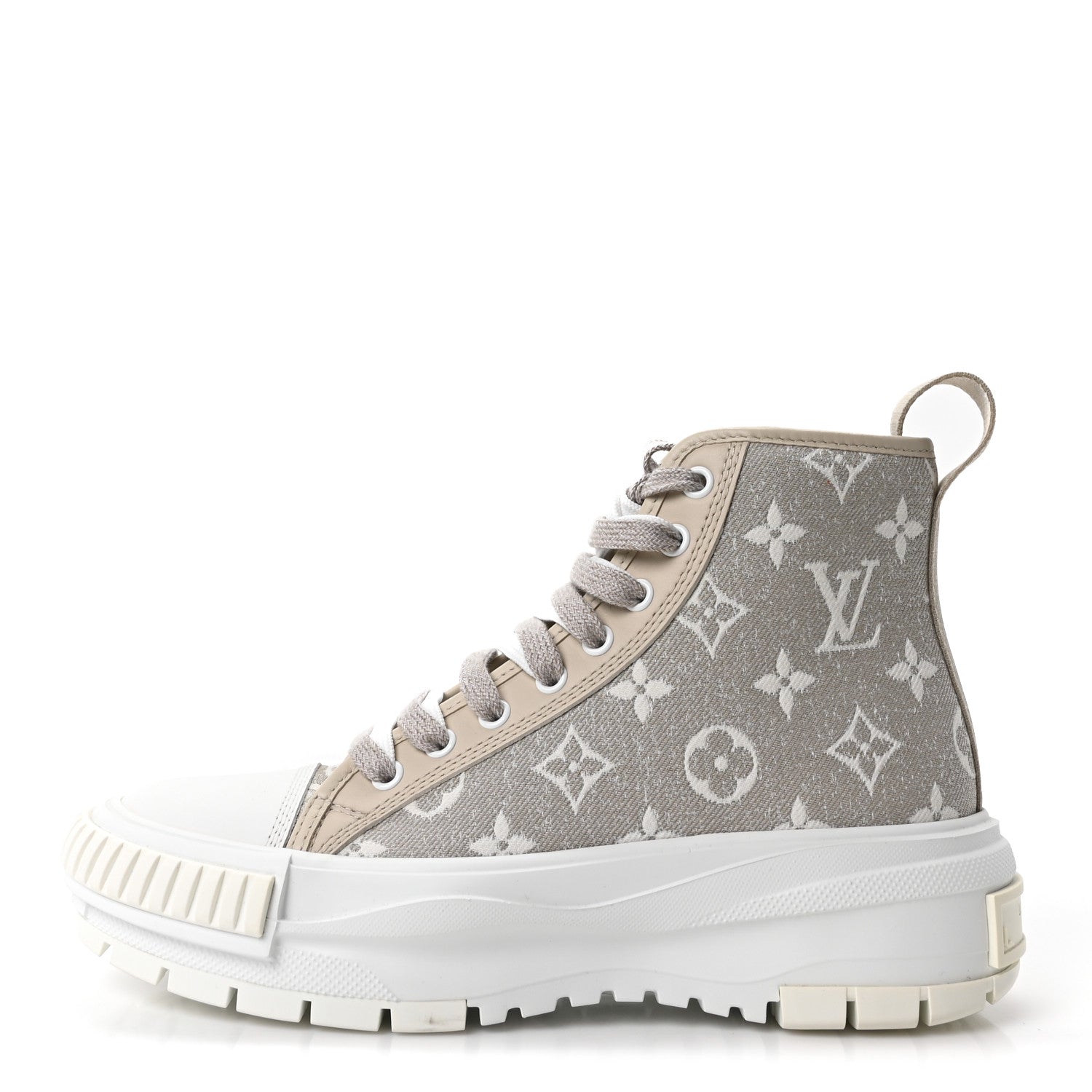 Denim Monogram Squad Sneaker Boots 37 Beige £¨ Direct shipment via from wholesalehk.shop
