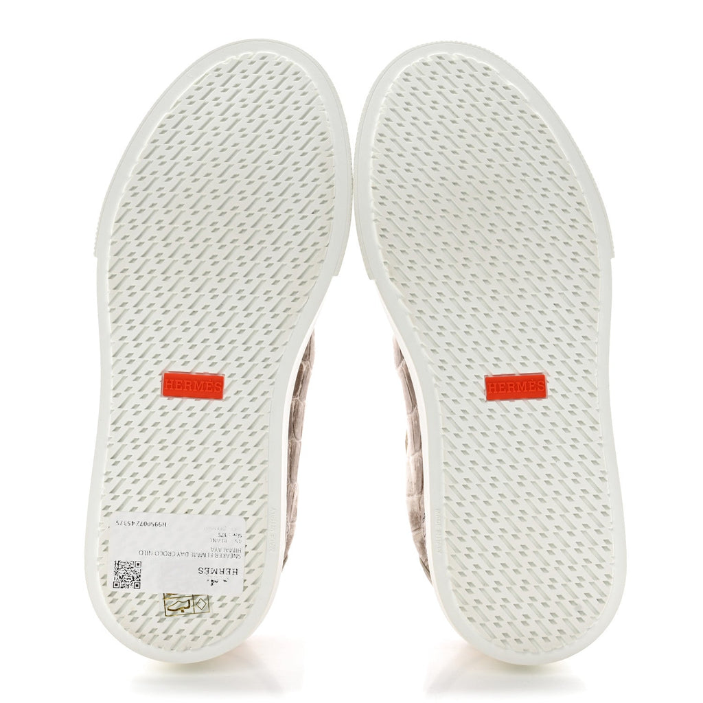Matte Niloticus Crocodile Himalaya Day Sneaker 37.5 Blanc wholesalehk.shop
