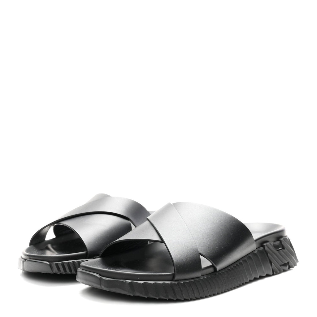 Nappa Mens Infra Sandals 42 Black wholesalehk.shop