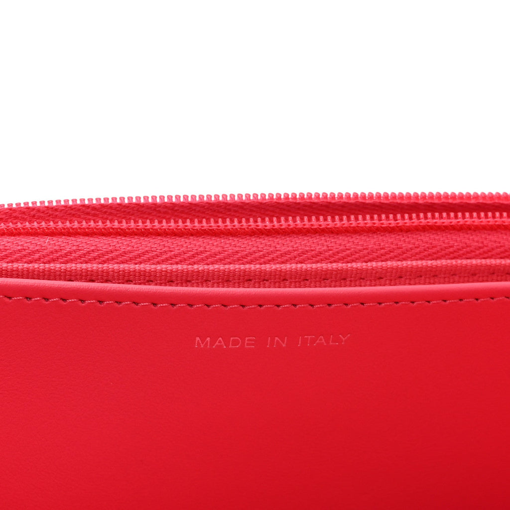 Caviar Quilted Wallet On Chain WOC Dark Pink wholesalehk.shop
