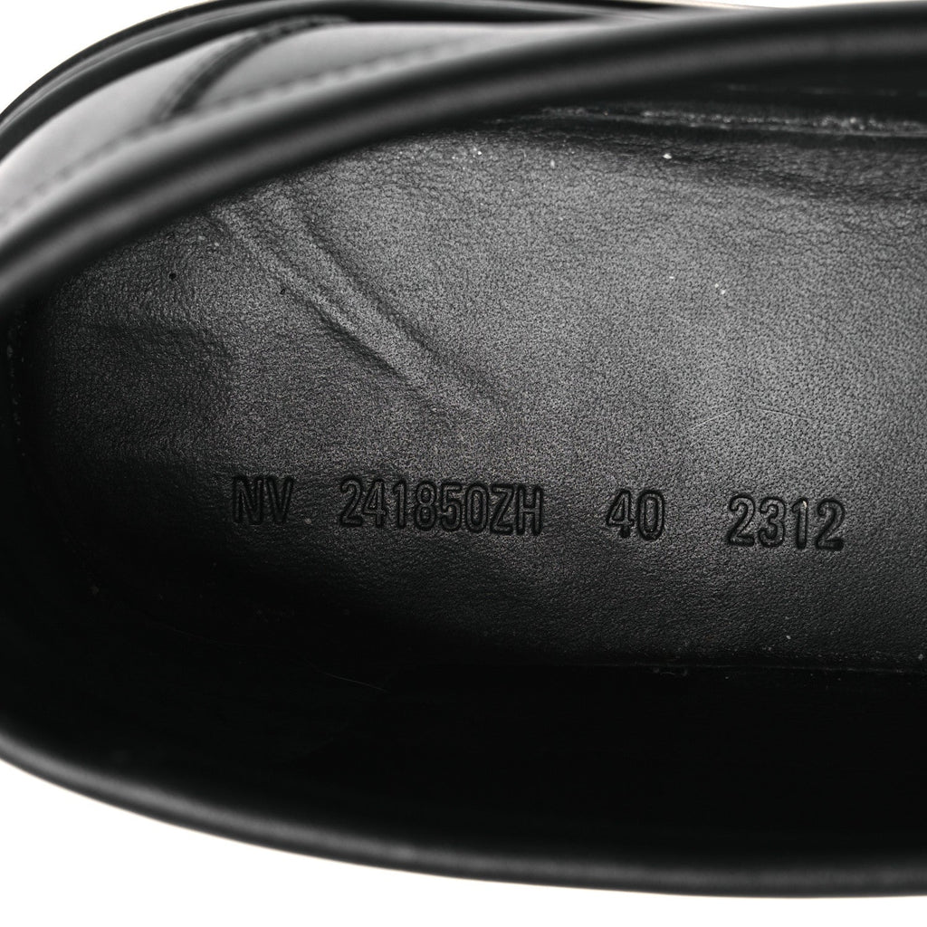 Calfskin Mens Game Slip On Sneakers 40 Black wholesalehk.shop