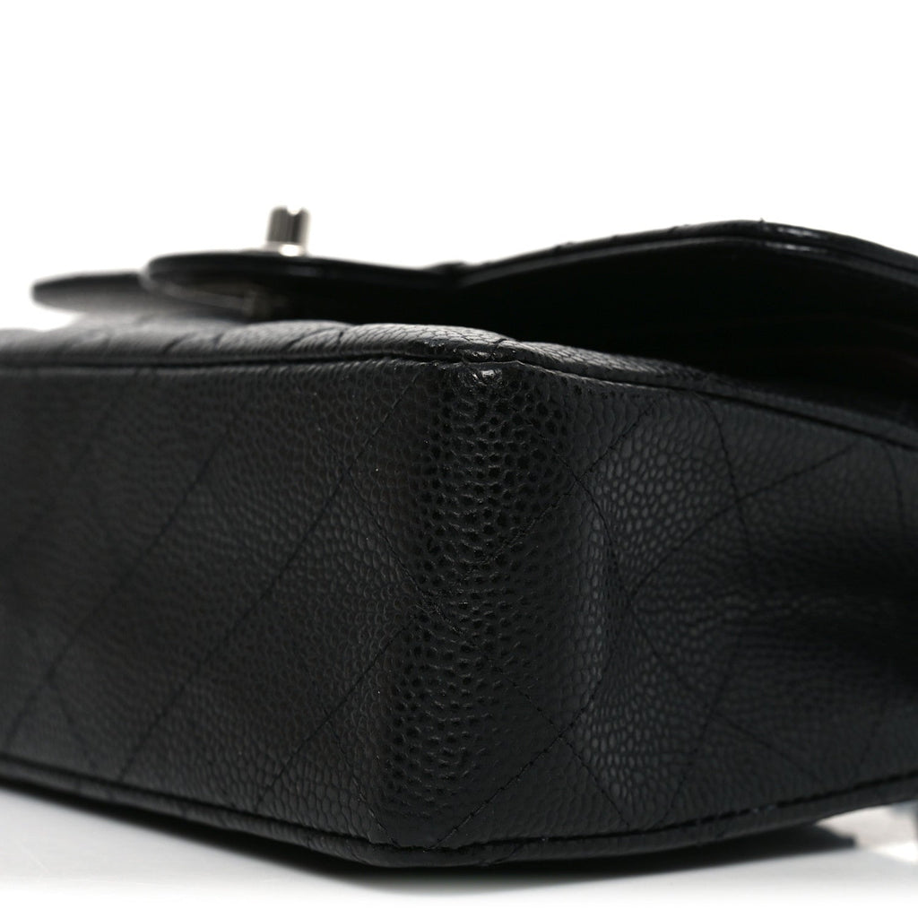 Caviar Quilted Small Double Flap Black wholesalehk.shop