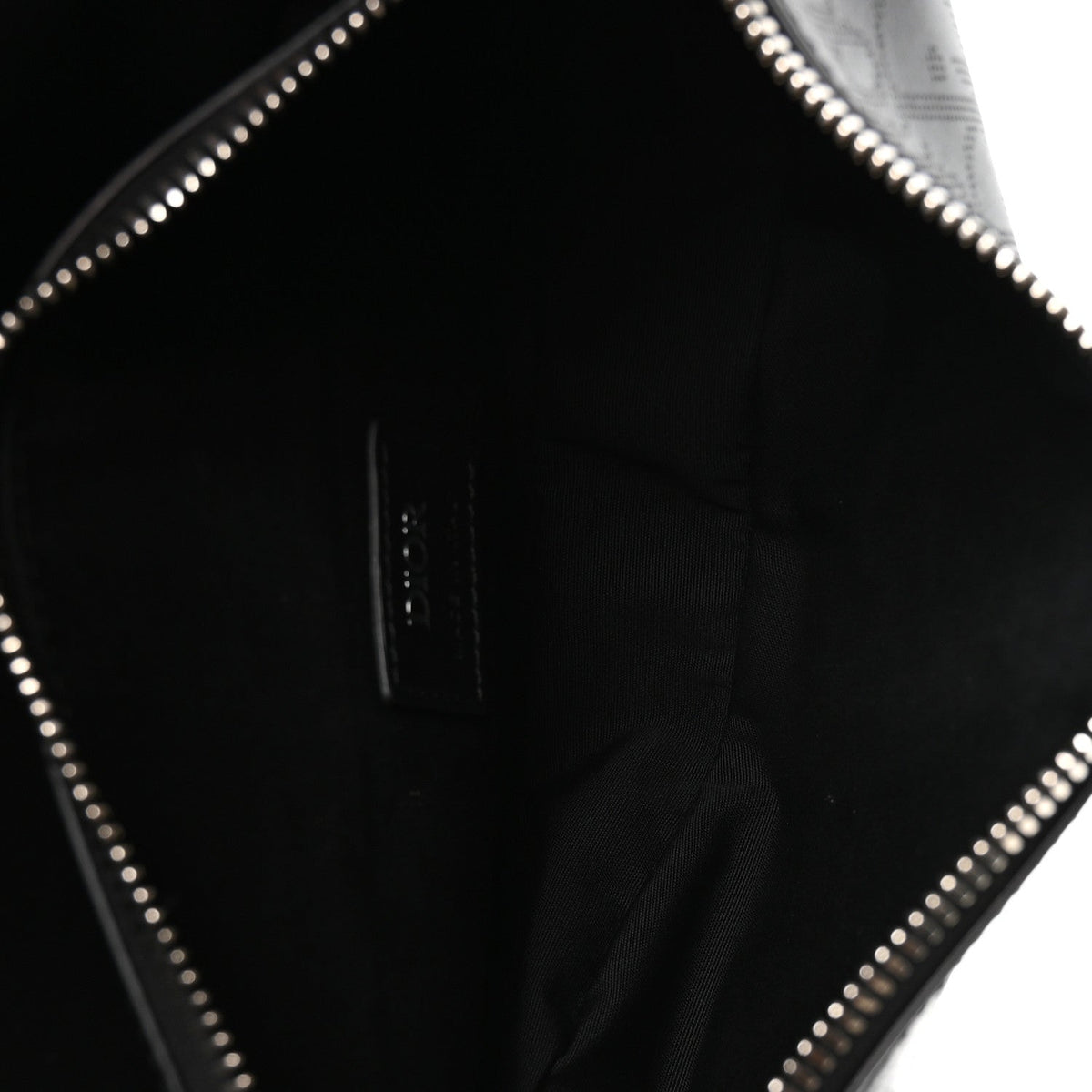 Calfskin Perforated Oblique Galaxy Mens Saddle Bag Black wholesalehk.shop