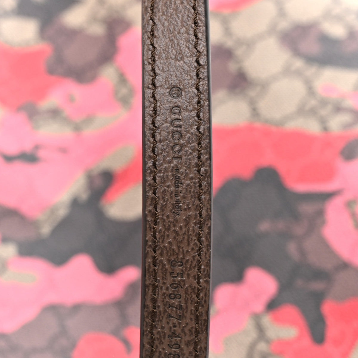GG Supreme Monogram Camouflage Tote Pink Red wholesalehk.shop