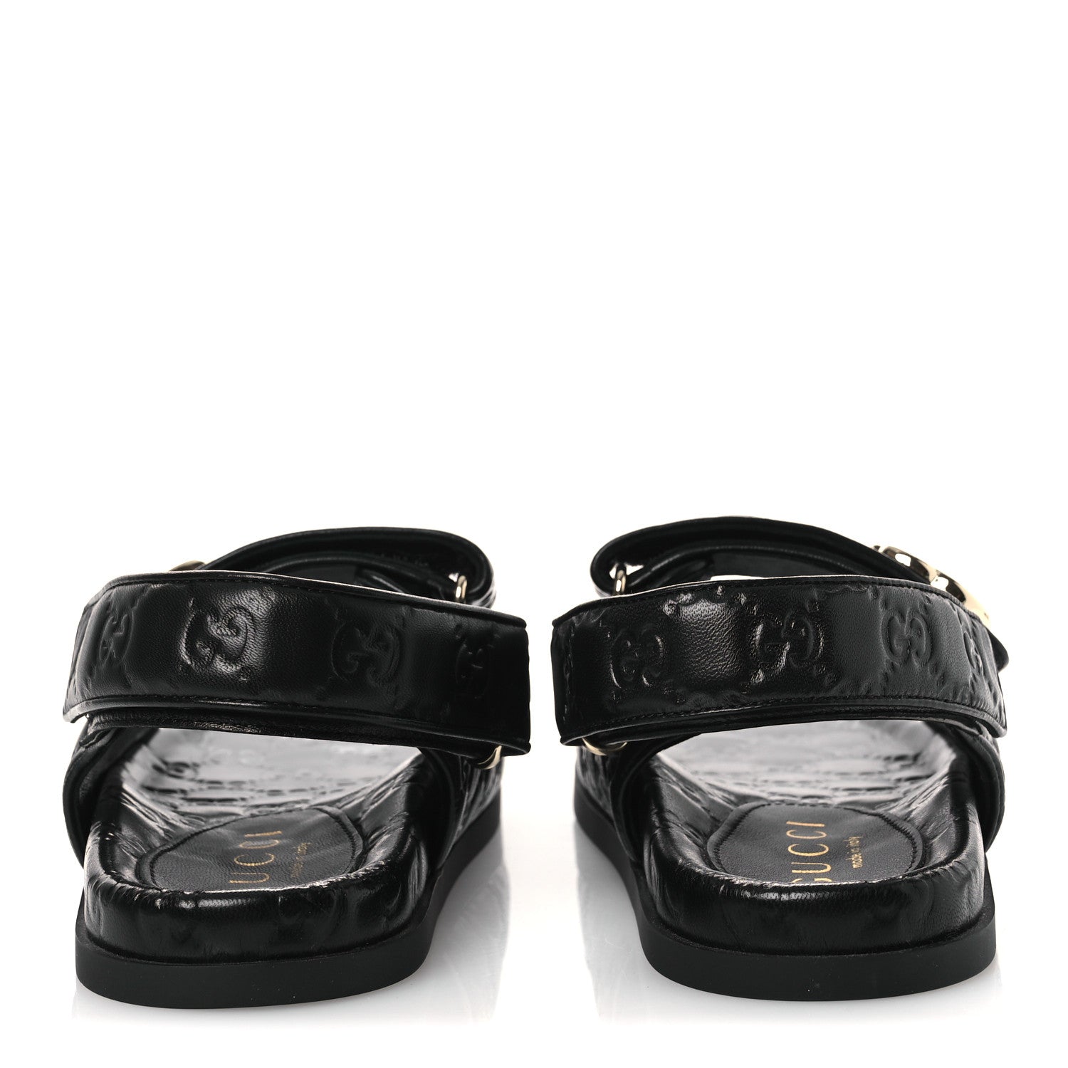Guccissima GG Embossed Womens Sandals 37 Black £¨ Direct shipment via from wholesalehk.shop