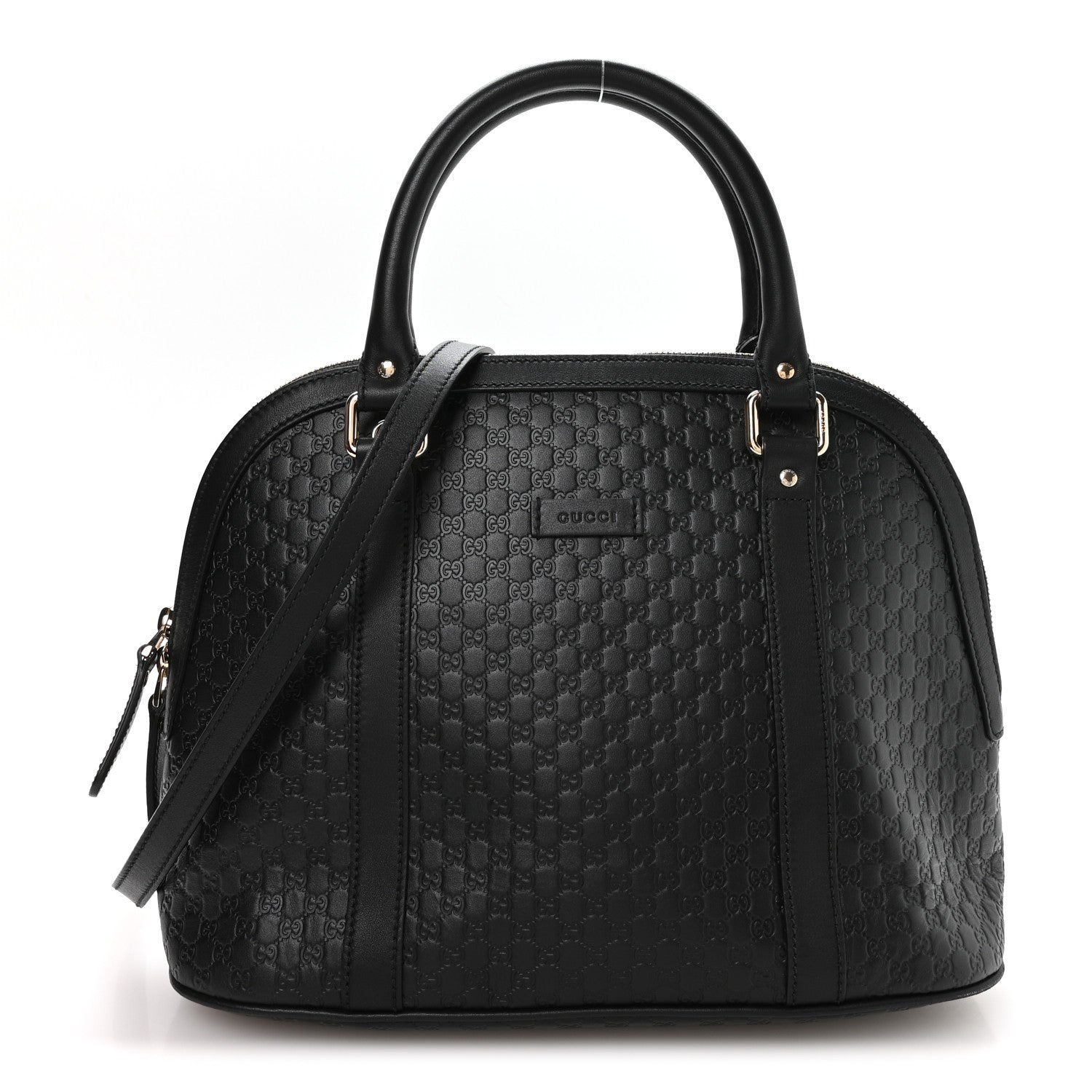 Microguccissima Medium Dome Bag Black £¨ Direct shipment via from wholesalehk.shop