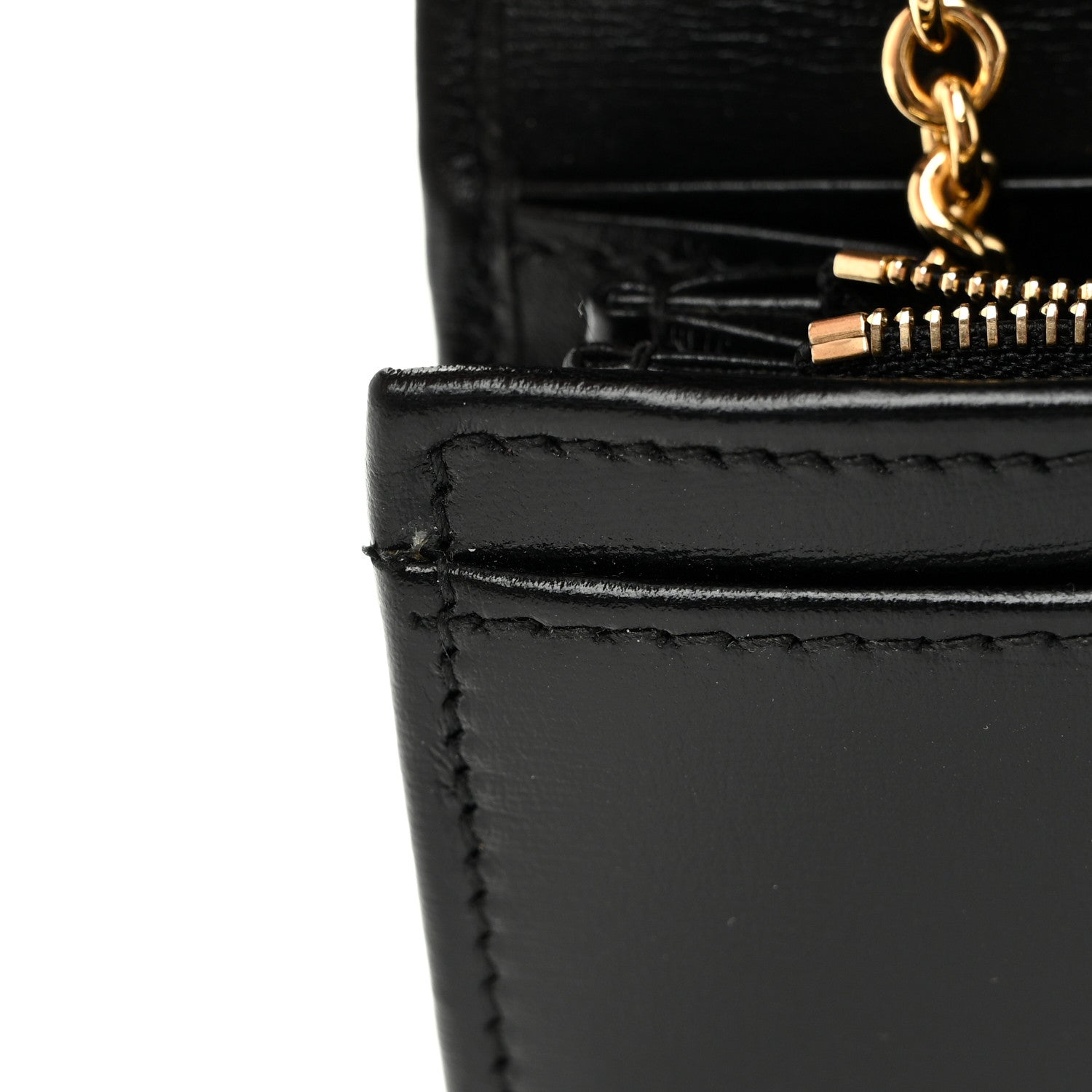 Calfskin Jackie 1961 Chain Wallet Black Black £¨ Direct shipment via from wholesalehk.shop