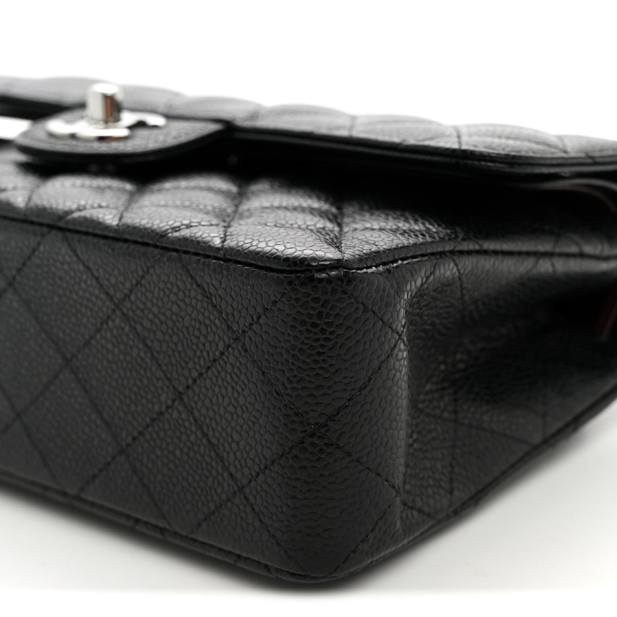 Caviar Quilted Small Double Flap Black wholesalehk.shop