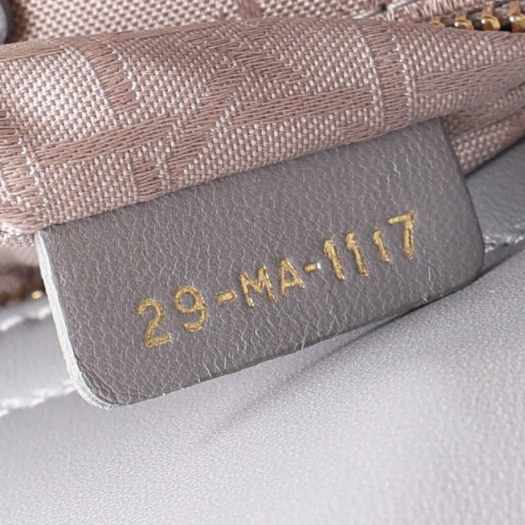 Lambskin Cannage Small My ABCDior Lady Dior Grey wholesalehk.shop