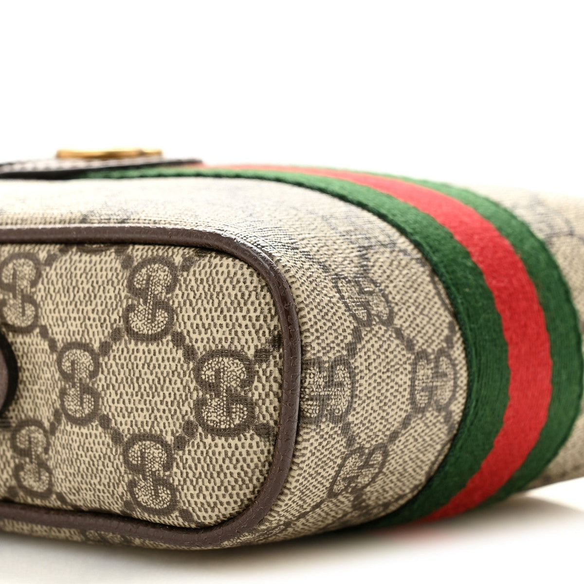 GG Supreme Monogram Web Mini Ophidia Messenger Brown wholesalehk.shop