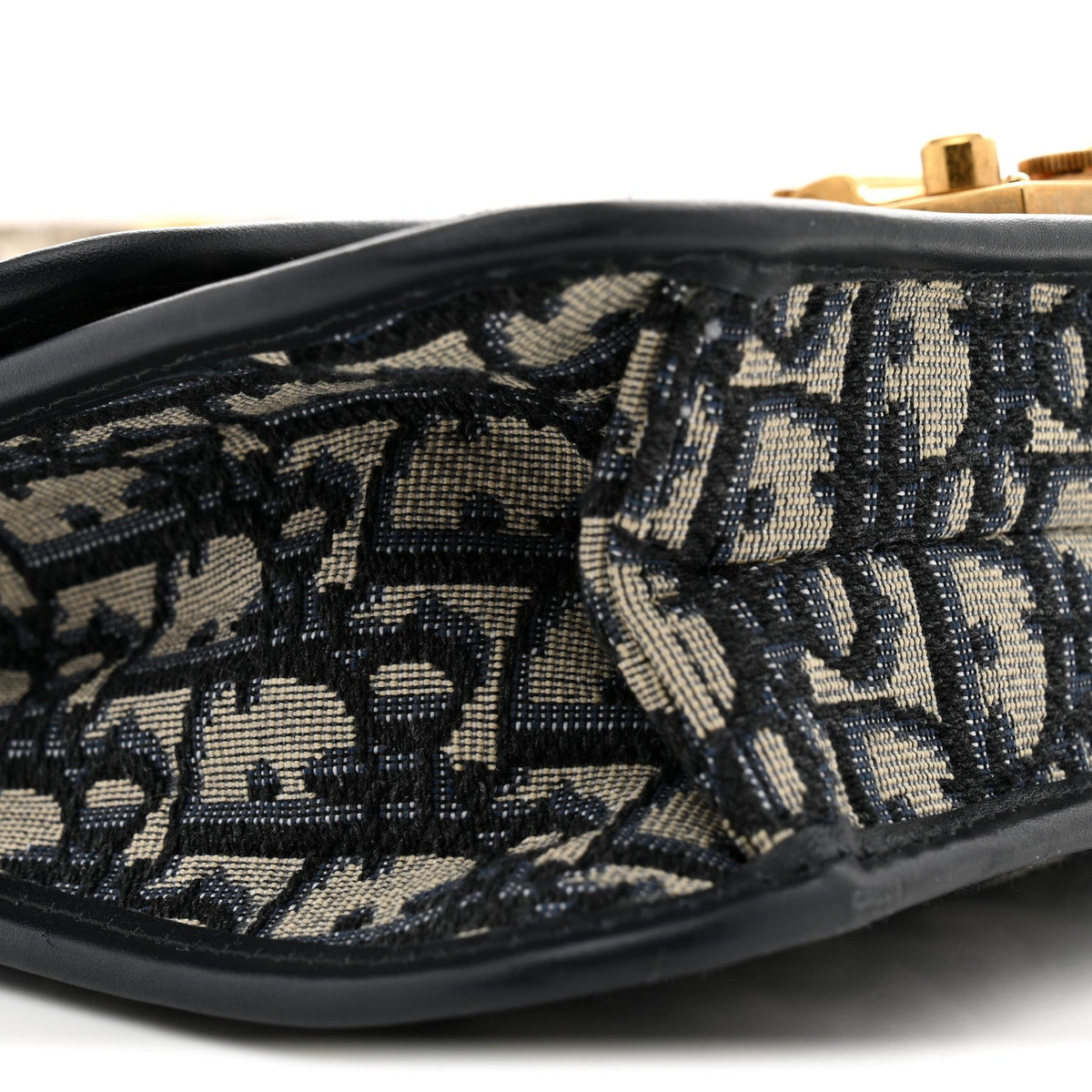 Oblique Small DiorAddict Flap Bag Navy Blue wholesalehk.shop