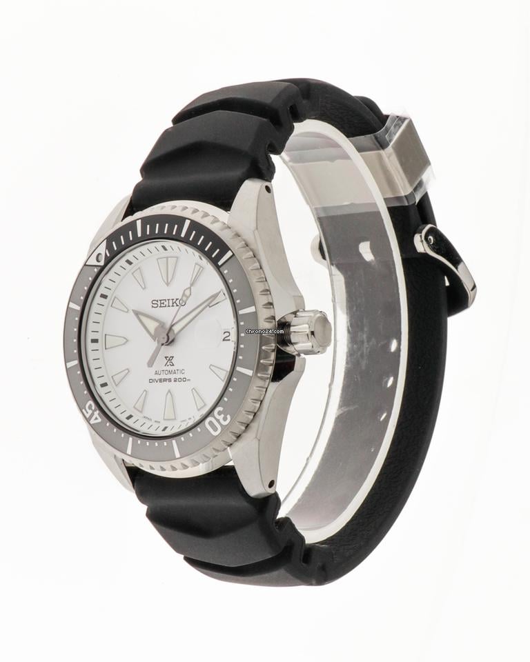 Seiko Shogun Prospex Titanium Divers Automatic White Dial Black Rubber Strap Watch For Men - SPB191J1 wholesalehk.shop