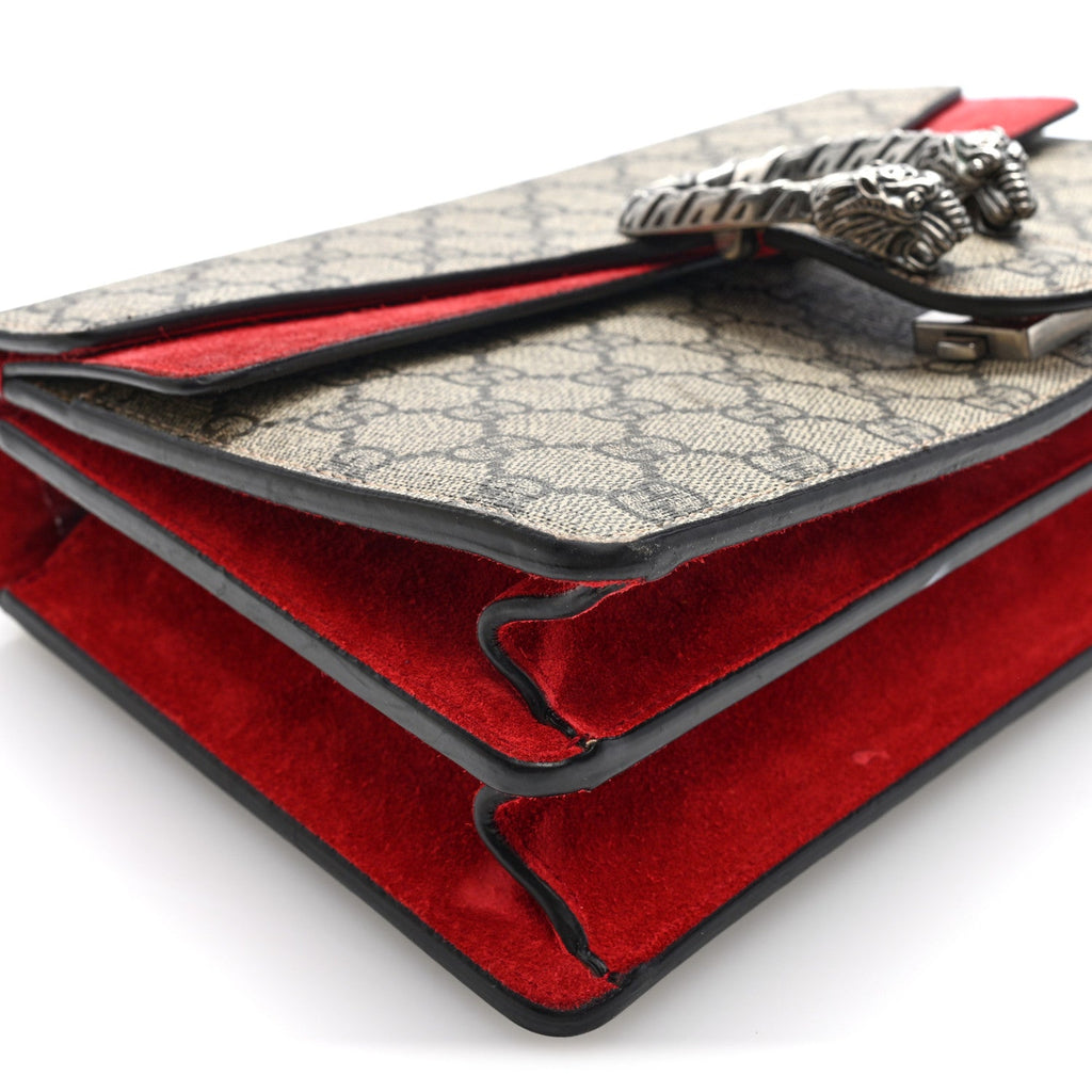 GG Supreme Monogram Small Dionysus Shoulder Bag Red wholesalehk.shop