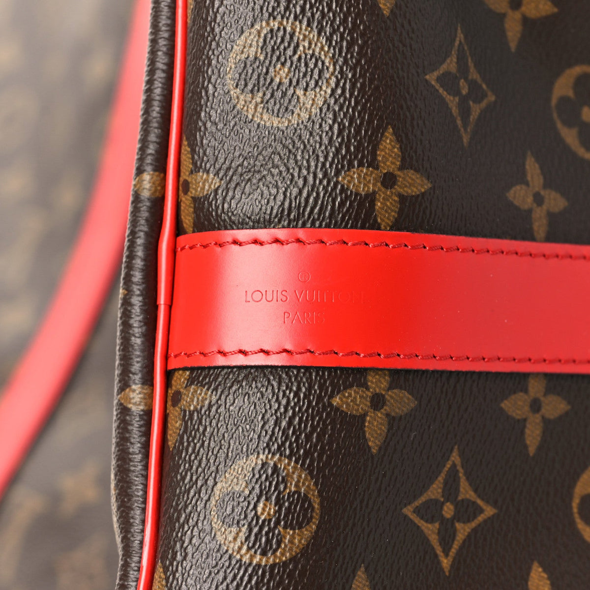 Calfskin Monogram Keepall Bandouliere 50 Coquelicot wholesalehk.shop