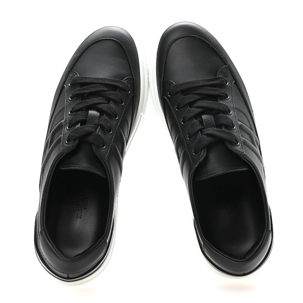 Calfskin Deep Sneakers 36 Black wholesalehk.shop