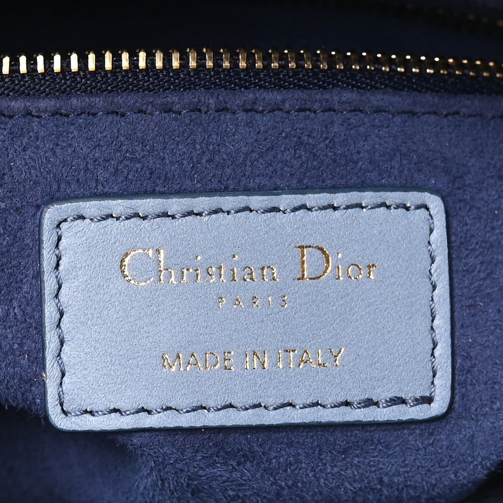 Lambskin Cannage Gradient Small My ABCDior Lady Dior Indigo Blue wholesalehk.shop