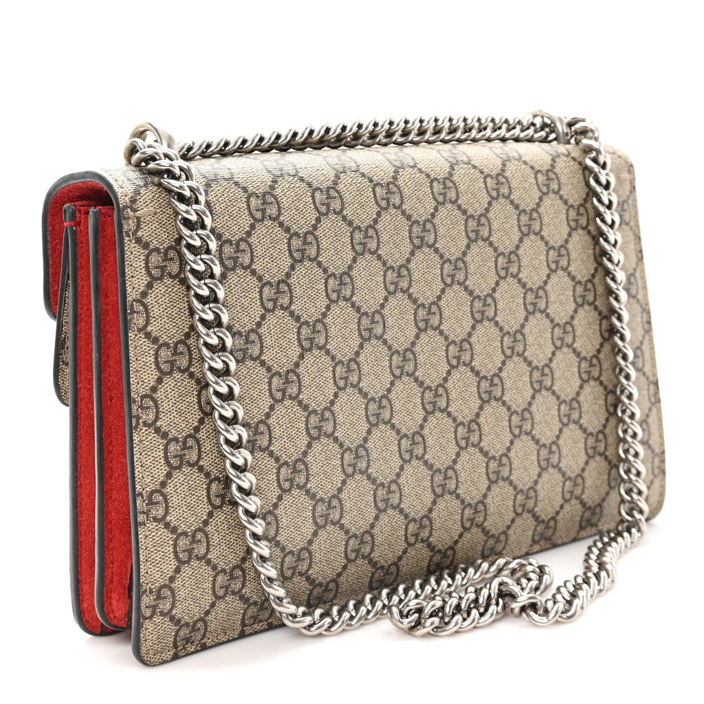 GG Supreme Monogram Small Dionysus Shoulder Bag Red wholesalehk.shop