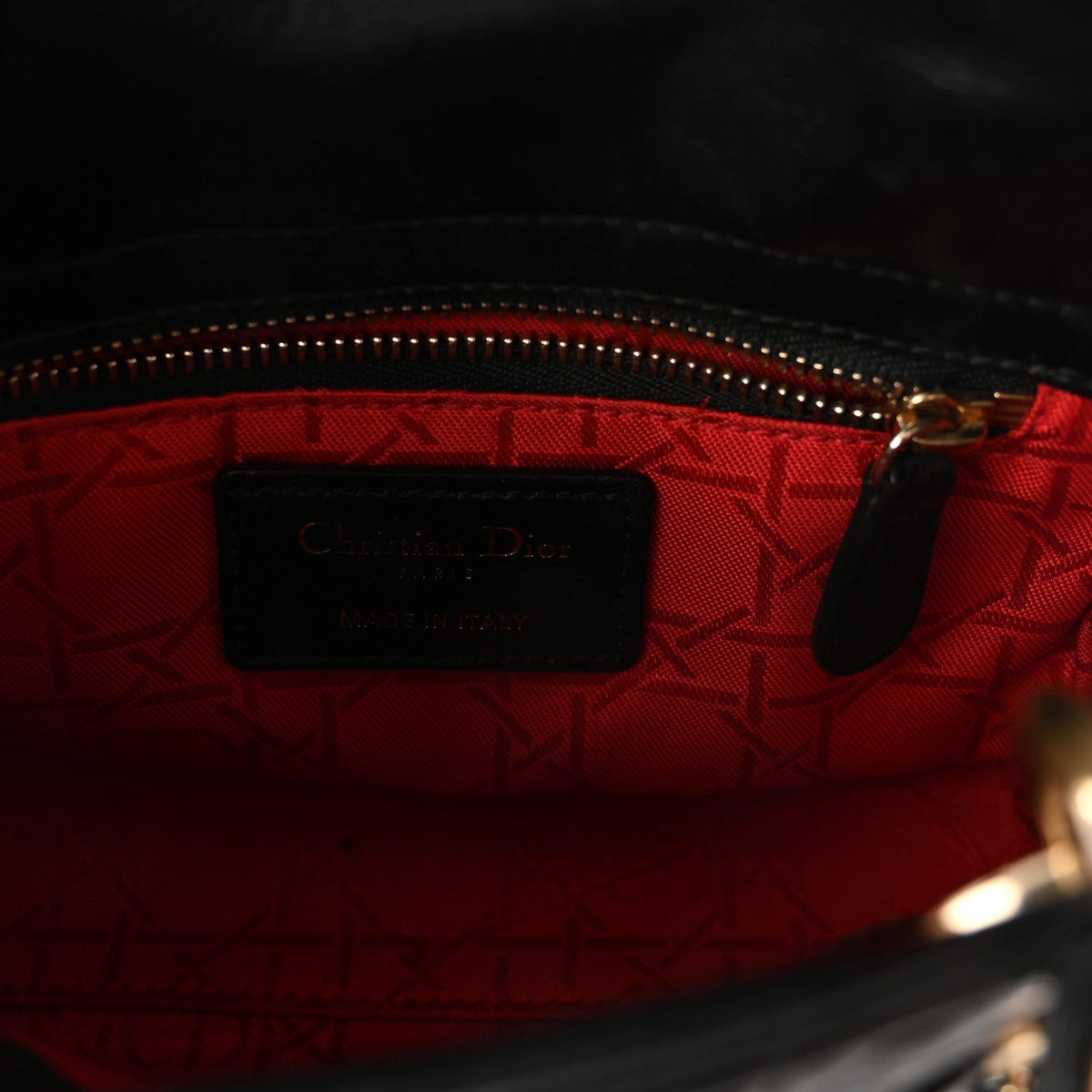 Lambskin Cannage Mini Lady Dior Black wholesalehk.shop