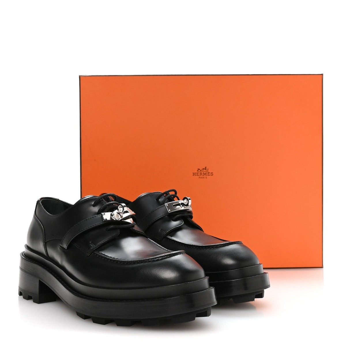 Glossed Calfskin First Oxford 39 Black wholesalehk.shop