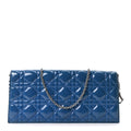 Patent Cannage Lady Dior Convertible Clutch Blue wholesalehk.shop