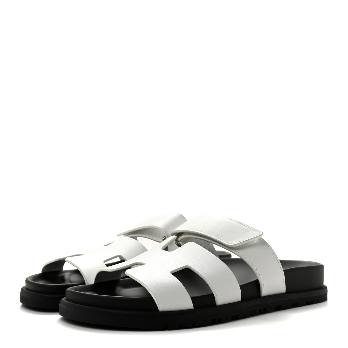 Calfskin Womens Chypre Sandals 36.5 White wholesalehk.shop