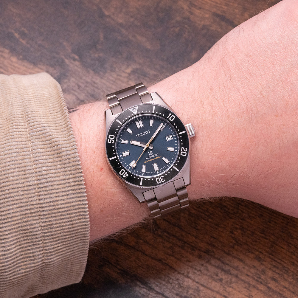 Seiko Prospex Automatic 1965 Dive 55th Anniversary Limited Edtion Blue Dial Silver Steel Strap Watch For Men - SPB149J1 wholesalehk.shop
