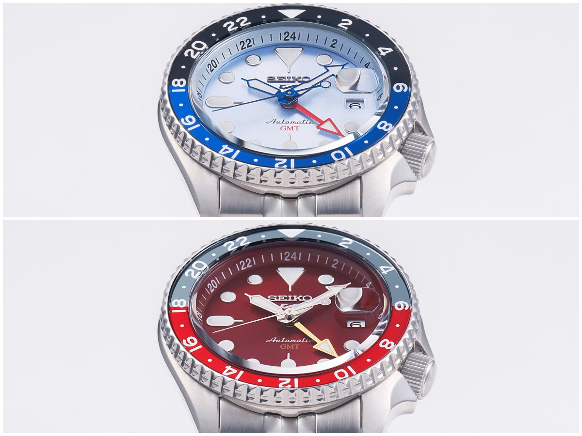 Seiko 5 Sports Automatic GMT SKX Sports Style Asia Exclusive Limited Edition Ice Blue Dial Silver Steel Strap Watch For Men - SSK029K1 wholesalehk.shop