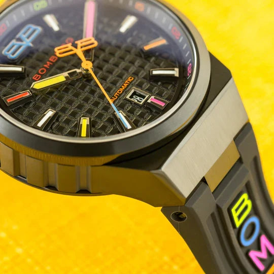 Bomberg Men's Watch BOLT-68 Neo Automatic Taipei Metropolis Black PVD wholesalehk.shop