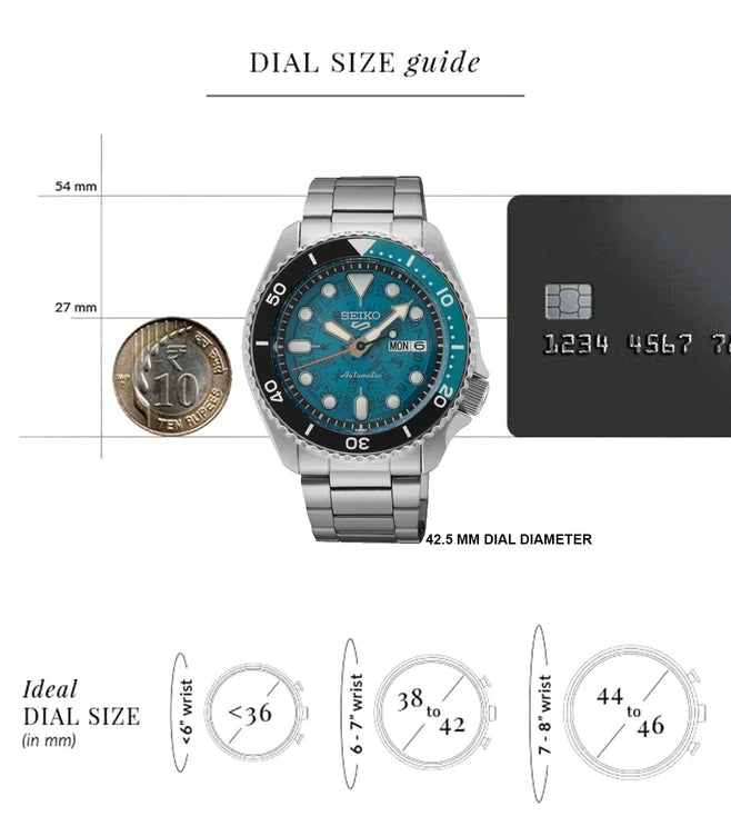 Seiko 5 Sports SKX Skeleton Green Dial Silver Steel Strap Watch For Men - SRPJ45K1 wholesalehk.shop