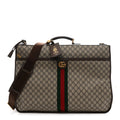 GG Supreme Monogram Textured Dollar Calfskin Web Ophidia Savoy Garment Bag Beige Ebony New Acero wholesalehk.shop